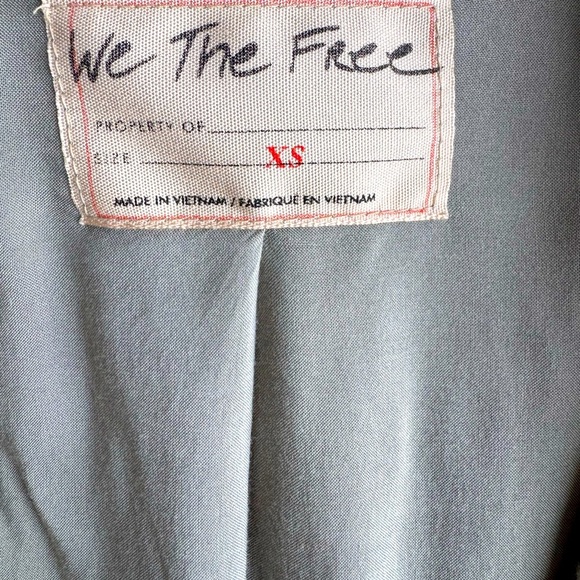 We the Free x Free People Oversized Beckett Blazer in Sage Size XS - Picture 5 of 5